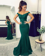 Load image into Gallery viewer, alinanova mermaid bridesmaids dresses 70131 Green
