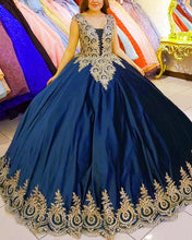 Load image into Gallery viewer, Navy Blue Quinceanera Dresses
