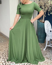 Load image into Gallery viewer, Modest Sage Green Bridesmaid Dresses