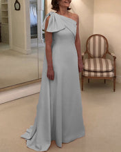 Load image into Gallery viewer, Silver Mother Dresses One Shoulder
