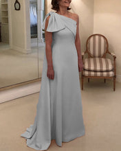 Load image into Gallery viewer, Silver Mother Dresses One Shoulder