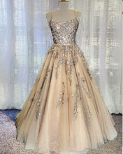 Load image into Gallery viewer, Gold Prom Dresses 2021
