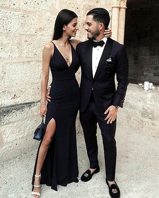 Navy Blue Mermaid Prom Dresses alinanova Navy Blue Mermaid Prom Dresses alinanova