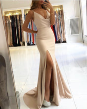 Load image into Gallery viewer, Nude Mermaid Bridesmaid Dresses