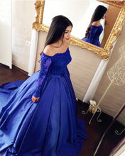 Load image into Gallery viewer, Off Shoulder Long Sleeves Wedding Dresses Ball Gowns