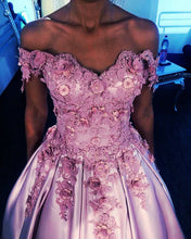 Load image into Gallery viewer, Mauve Prom Ball Gown Dresses