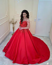 Load image into Gallery viewer, Red Wedding Dress For Bride 2020
