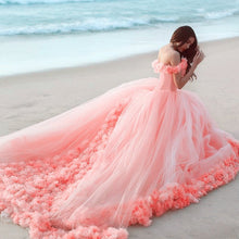 Load image into Gallery viewer, coral pink quinceanera dresses