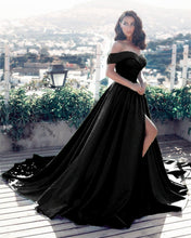 Load image into Gallery viewer, Velvet Prom Dresses Black