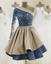 Load image into Gallery viewer, One Shoulder Homecoming Dresses