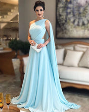 Load image into Gallery viewer, Light-Blue-Prom-Dress