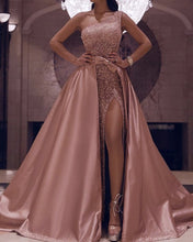Load image into Gallery viewer, Rose Gold Prom Dresses 2021