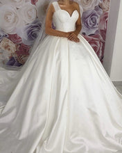 Load image into Gallery viewer, One Shoulder Wedding Dresses Ball Gown Sequins Sweetheart