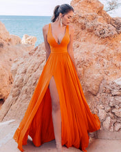 Load image into Gallery viewer, Orange Bridesmaid Dresses