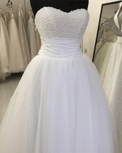Load image into Gallery viewer, Sweetheart-Wedding-Dresses-Pearl-Beaded