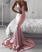 Load image into Gallery viewer, Dust Pink Prom Dresses Mermaid