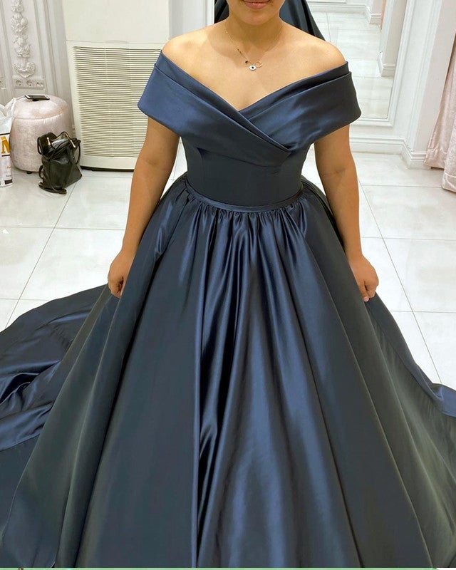 Plus Size Ball Gown Dresses Satin Off Shoulder Plus Size Ball Gown Dresses Satin Off Shoulder