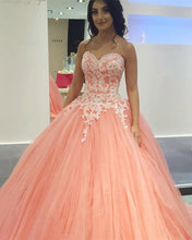 Load image into Gallery viewer, Beautiful Coral Quinceanera Dresses