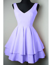 Load image into Gallery viewer, Short Lilac Dress Semi Formal
