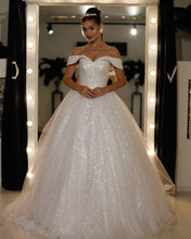 Load image into Gallery viewer, Sequins Wedding Dress