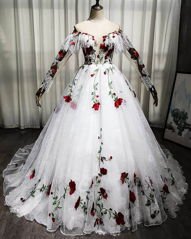 Lace Charro Quinceanera Dresses Long Sleeve Lace Charro Quinceanera Dresses Long Sleeve
