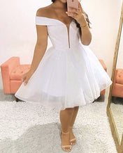 Load image into Gallery viewer, Ivory Sequin Homecoming Dresses Princess