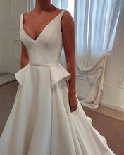 Load image into Gallery viewer, V Neck Wedding Dress
