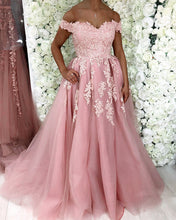 Load image into Gallery viewer, Pink Prom Dresses 2021