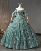 Load image into Gallery viewer, Cottagecore Ball Gown Dress