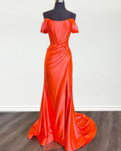 Load image into Gallery viewer, Bright Orange Prom Dresses