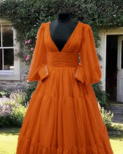 Load image into Gallery viewer, Burnt Orange Princess Dress
