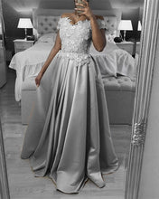 Load image into Gallery viewer, Silver Prom Dresses