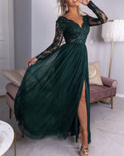 Load image into Gallery viewer, Green Prom Dresses Long Sleeve
