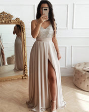 Load image into Gallery viewer, Champagne Prom Gown