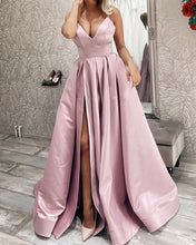 Load image into Gallery viewer, Mauve Pink Prom Dresses 2021