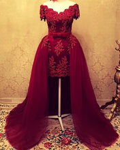 Load image into Gallery viewer, Lace Prom Dresses Detachable Skirt Off The Shoulder-alinanova