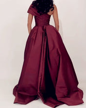 Load image into Gallery viewer, Elegant Mermaid Prom Dresses Satin One Shoulder
