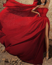 Load image into Gallery viewer, Chiffon Prom Dresses Burgundy