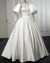 Load image into Gallery viewer, Ivory Satin Wedding Dresses