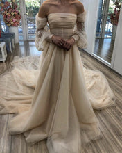Load image into Gallery viewer, Champagne Wedding Dress
