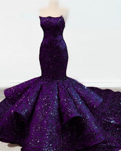Load image into Gallery viewer, Purple Mermaid Wedding Dresses