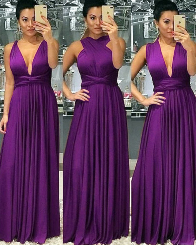 Purple Convertible Dress For Bridesmaids Purple Convertible Dress For Bridesmaids