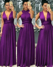 Load image into Gallery viewer, Purple Bridesmaid Dresses Multi Ways
