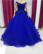 Load image into Gallery viewer, Royal Blue Quinceanera Dresses 2021