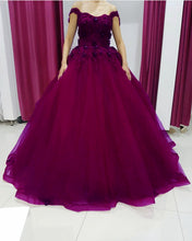 Load image into Gallery viewer, Grape Quinceanera Dresses 2021