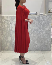 Load image into Gallery viewer, Women&#39;s Cape Sleeves Evening Dresses Midi Length

