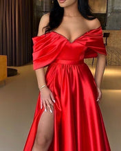 Load image into Gallery viewer, Red Split Gown