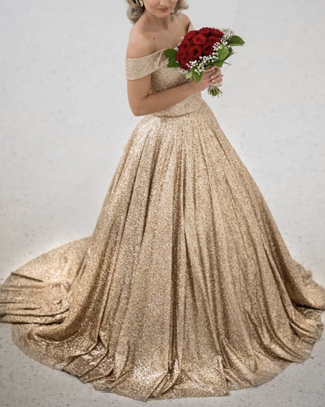 Sequin Prom Dresses Rose Gold Ball Gowns alinanova Sequin Prom Dresses Rose Gold Ball Gowns alinanova