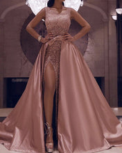 Load image into Gallery viewer, Rose Gold Mermaid Sequins Wedding Dresses