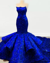 Load image into Gallery viewer, Royal Blue Mermaid Wedding Dresses